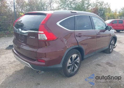 2015 Honda Cr-V Touring из США, поврежденный, VIN 5J6RM4H90FL034589